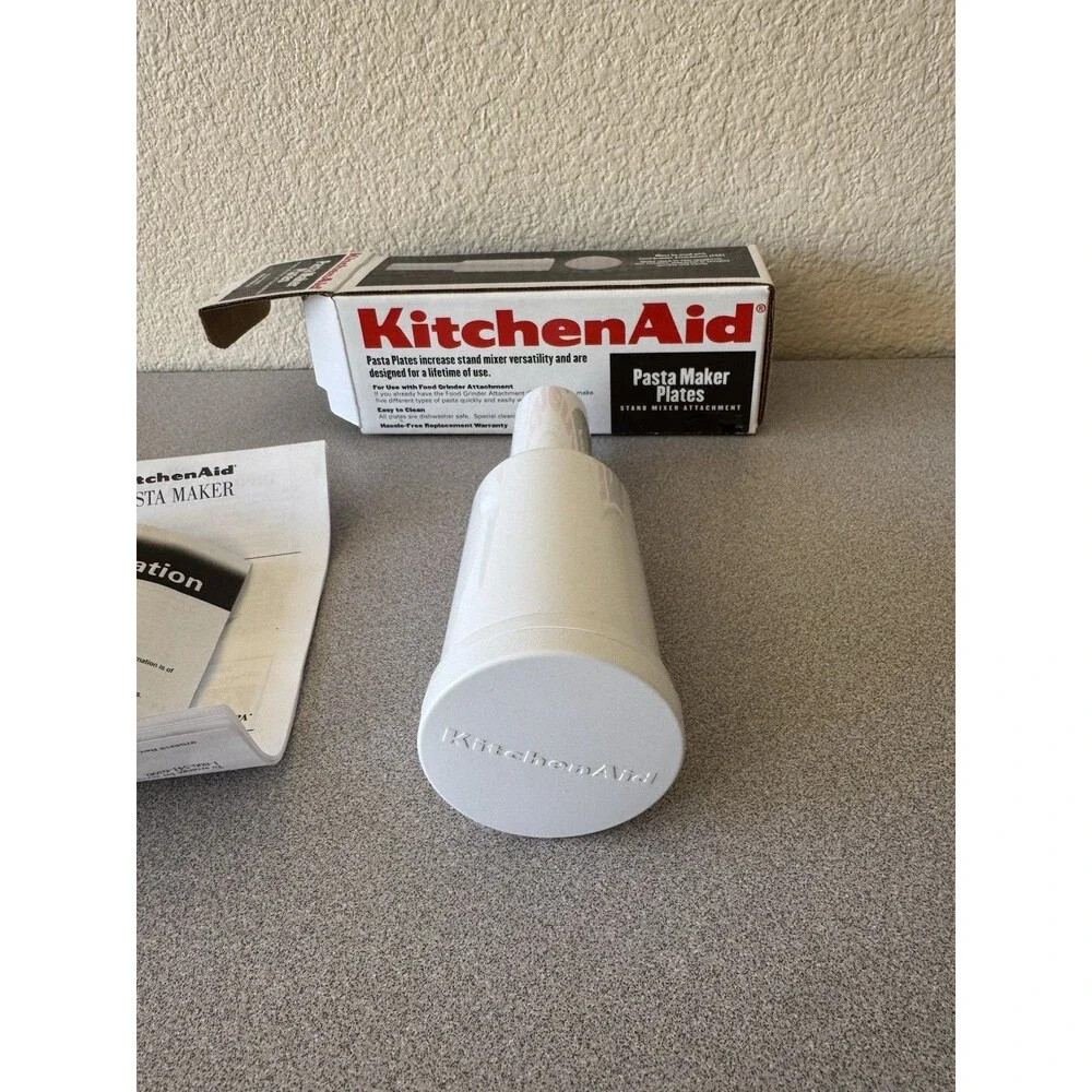 KitchenAid SNPA Pasta Maker Stand Mixer Attachment w/ 5 Plates Box Manual